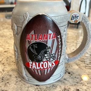 Miller Lite 1999 Atlanta Falcons NFL Stoneware mug - 3D detail